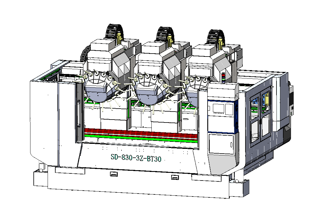 三頭型材加工中心SD3000-3Z-BT30技術規(guī)格書